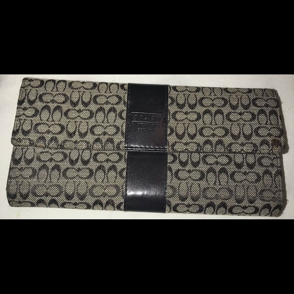 COACH Signature slim wallet $40